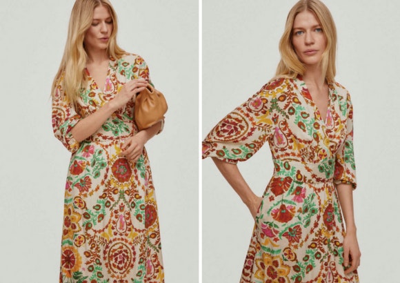 Vestido envolvente estampado de Pedro del Hierro