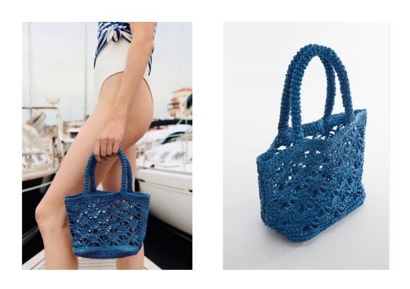 Bolso de mimbre de Mango