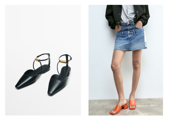 Mules de Massimo Dutti y Zara