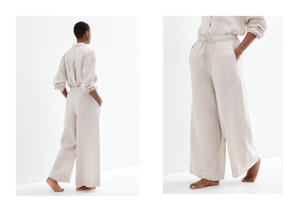 Pantalones anchos de Oysho