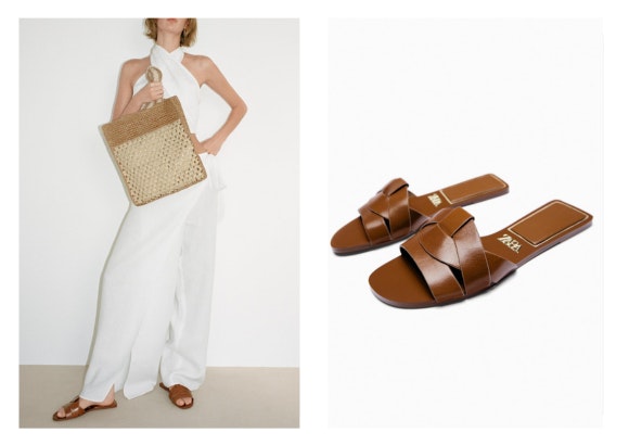 Sandalia plana de Zara