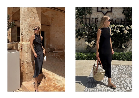 vestido negro midi - via @anaverasite