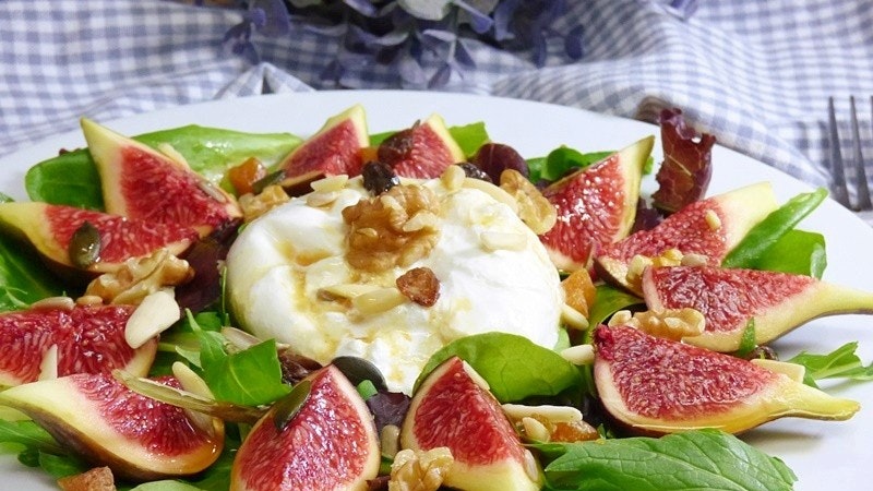 Ensalada de higos y burrata