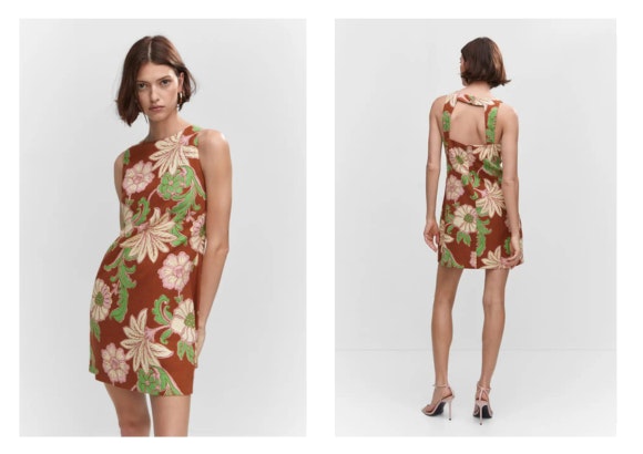 Vestido de lino de Mango