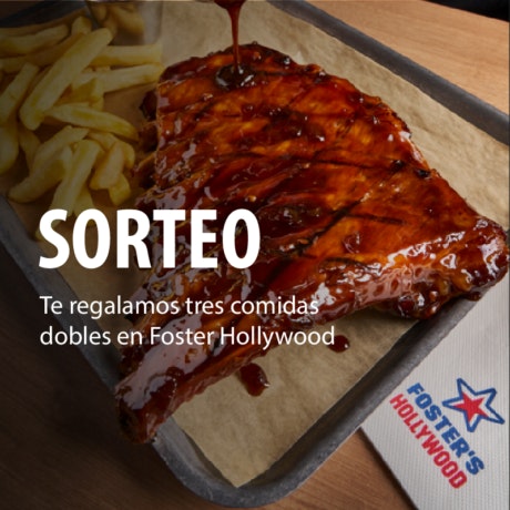 ¡Nuevo sorteo! 3 invitaciones para dos personas en Foster Hollywood Plaza Mayor