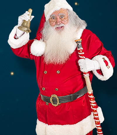 Pai Natal no centro