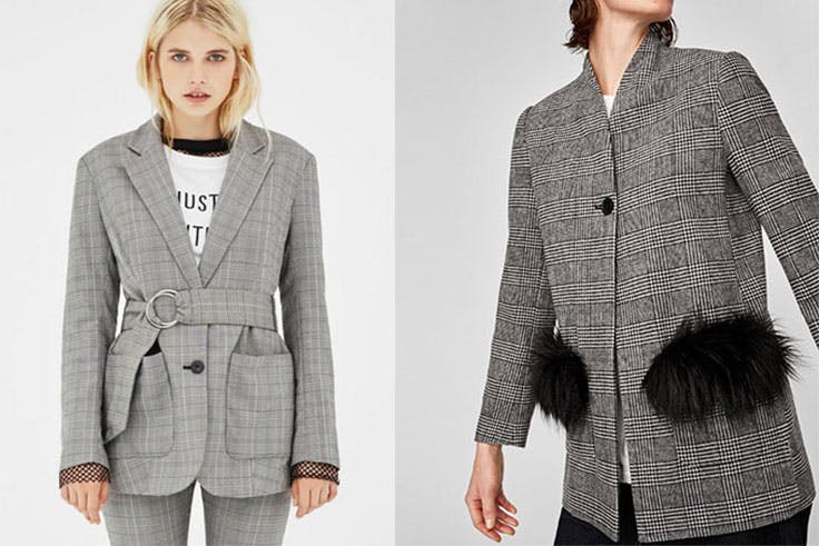 Blazer Bershka (29,99€) / Blazer Zara (49,95€)