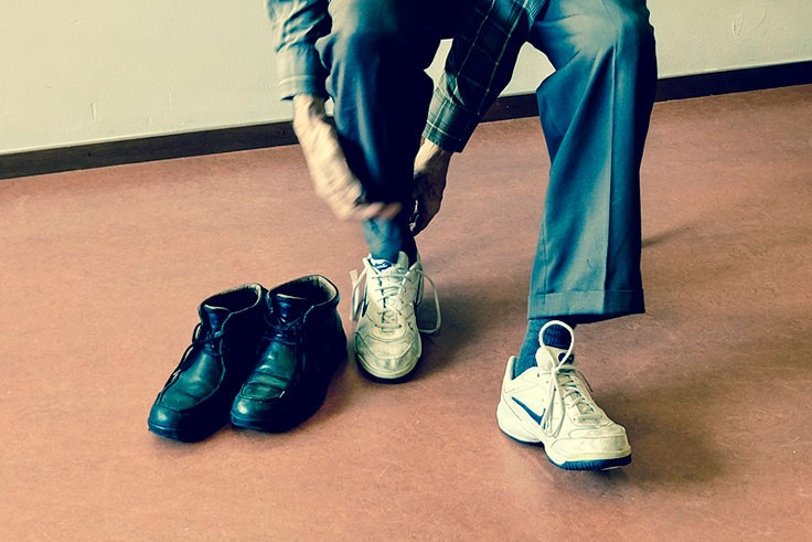 ejercicio, zapatillas, salud, deporte
