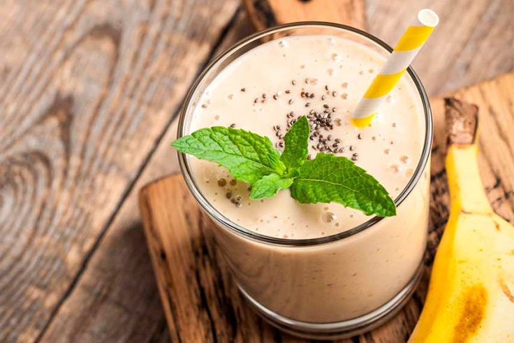 batido con semillas de chia