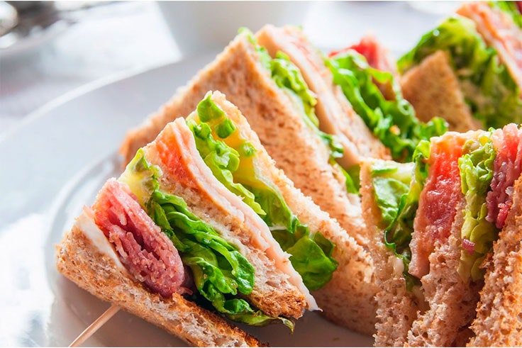 Sándwich vegetal.