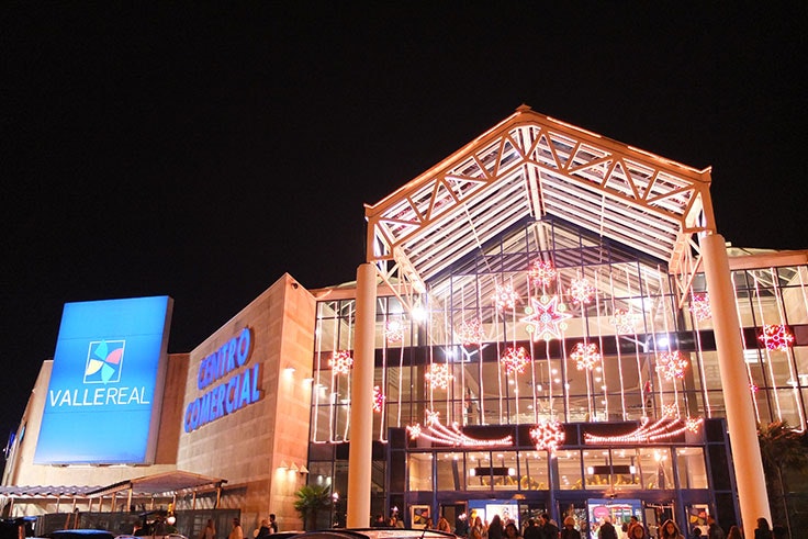 Valle Real con luces de Navidad