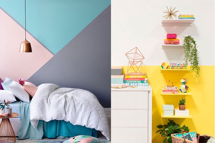 Ideas para crear una decoración 'color block' en tu hogar