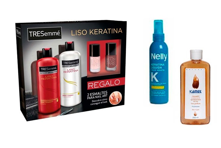 Productos con keratina de la perfumería Douglas