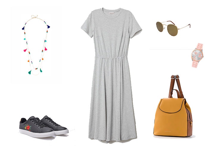 Look con sneakers para trabajar