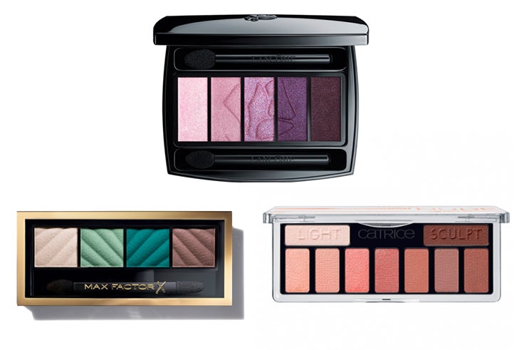 Max Factor Paleta de sombras Smokey Eye Matte Drama Max Factor (11,99€), Lancôme Hypnôse Palette Sombras De Ojos 5 Colores (57,95€ 47,95€) y Catrice The Fresh Nude Collection Eyeshadow Palette (5,69€) Douglas