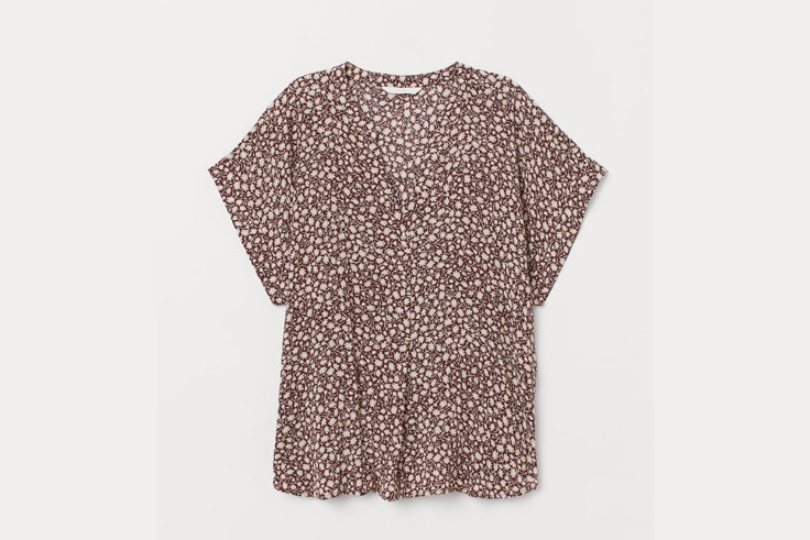 blusa-marron-estampado-flores-hm