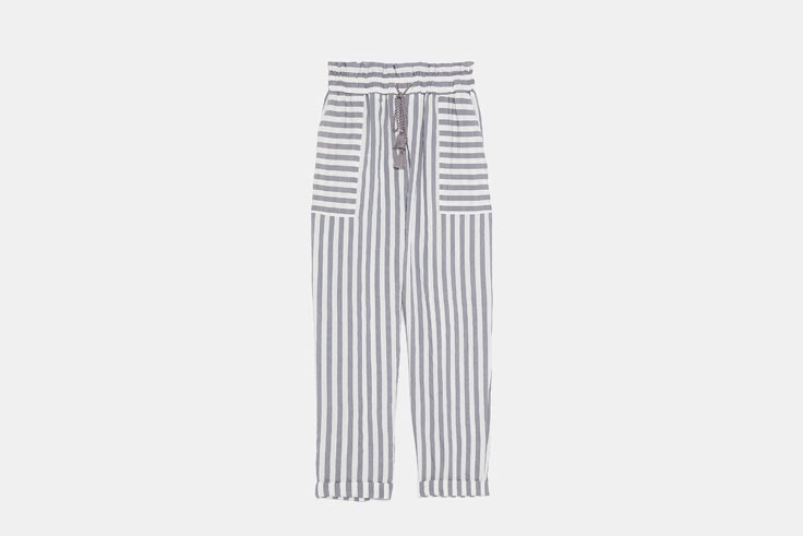 Pantalón rayas marineras de Zara