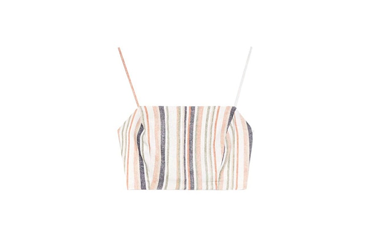 Top de rayas de stradivarius