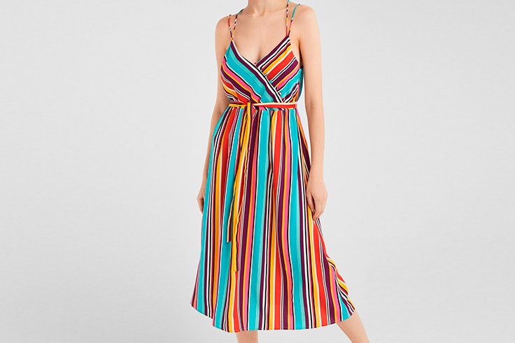 vestido de rayas de colores de Springfield