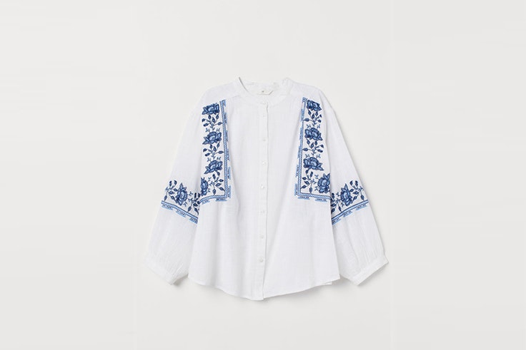 blusa bordada h&m blusas de verano