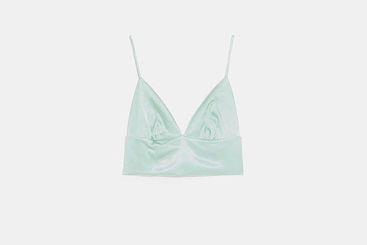 top verde zara color pastel