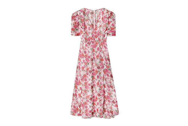 vestido flores stradivarius