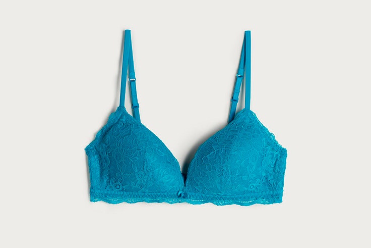 sujetador azul claro encaje intimissimi