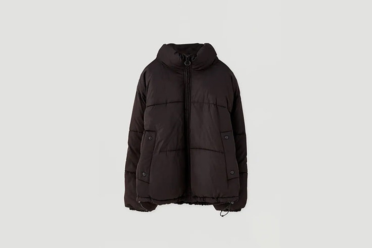 Cazadora-de-cuello-alto-acolchada-de-pull-and-bear