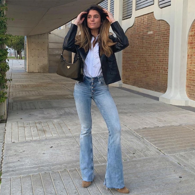 marta vidaurreta estilo foto instagram conjunto moda pantalones campana