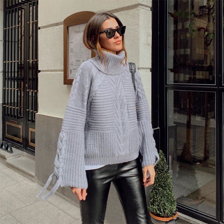 maría turiel estilo instagram jersey gris
