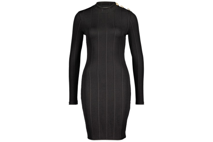 Vestido negro ajustado en color negro de New Yorker