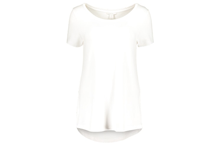 Camiseta blanca de manga corta de New Yorker