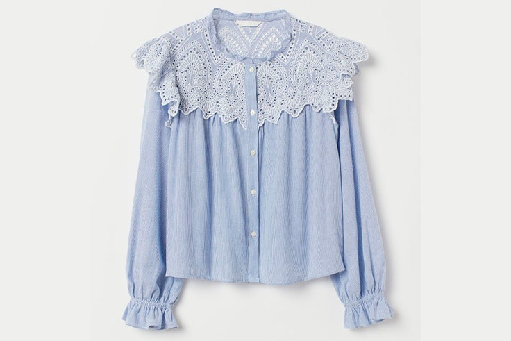 Blusa con cuello bobo de H&M
