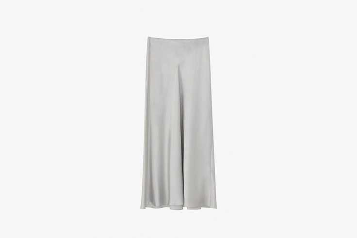 falda acabado metalizado de Massimo Dutti looks de fiesta