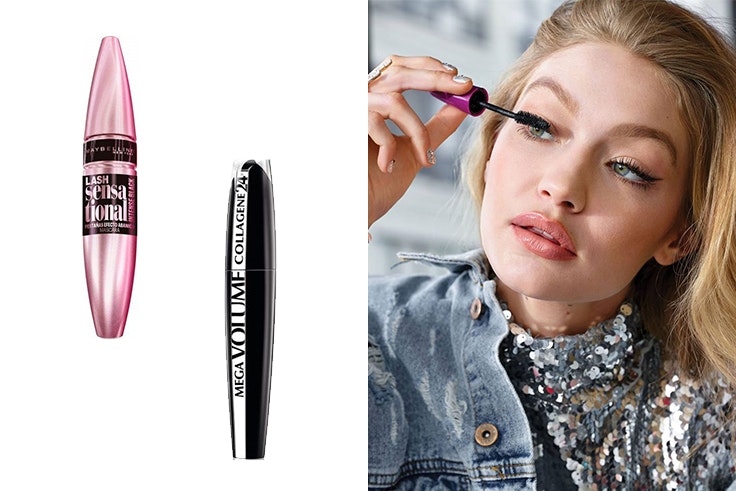 Colossal Lash Sensational Máscara De Pestañas de Maybelline (9,39€) y Mega Volume Collagene 24 Horas Máscara De Pestañas de L'Óreal (11,75€) Arenal Perfumerías