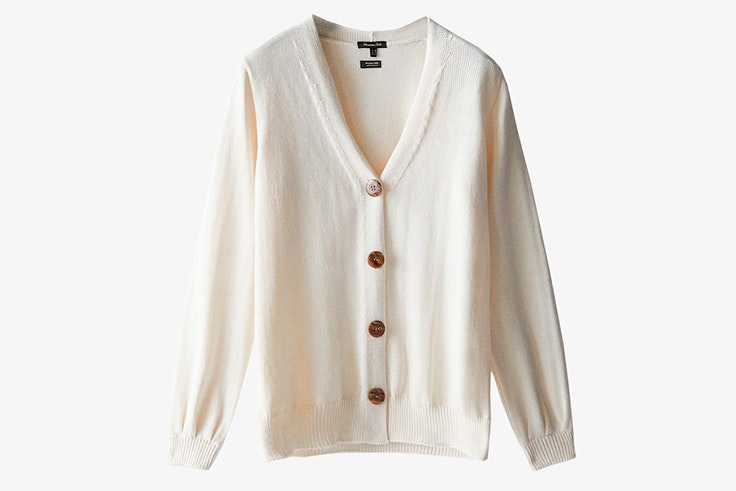 Chaqueta de punto en color beige de Massimo Dutti