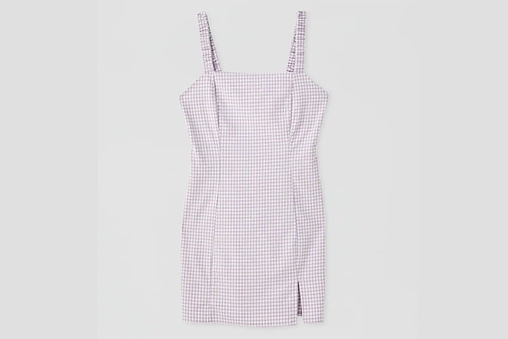 Vestido de cuadros vichy en color lila – 17,99 €