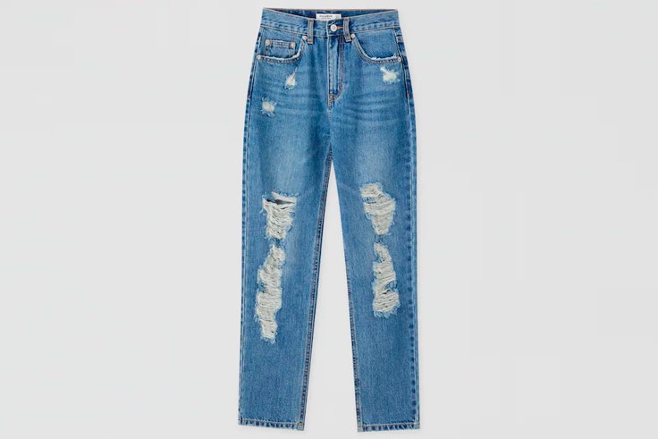 Vaqueros con rotos de Pull&Bear