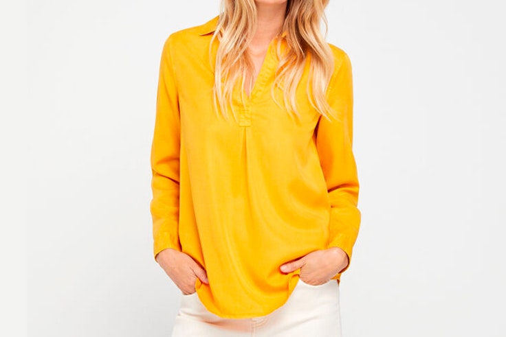 Camisa amarilla de Cortefiel