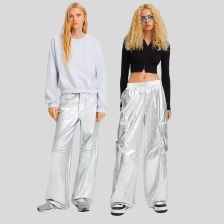 La tendencia más brillante de la temporada, los pantalones metalizados