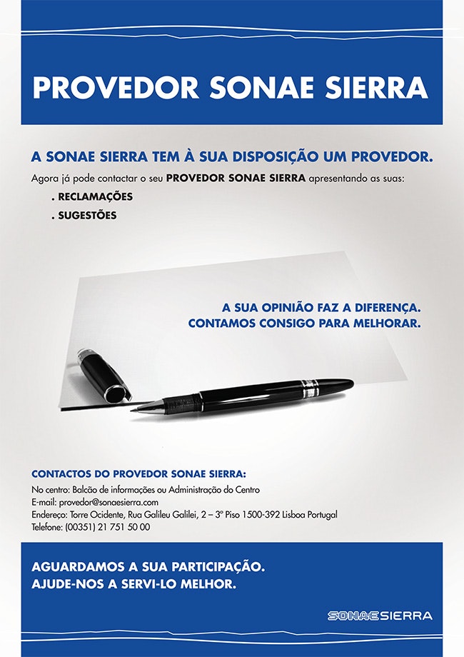 Provedor Sonae Sierra Provedor Sonae Sierra