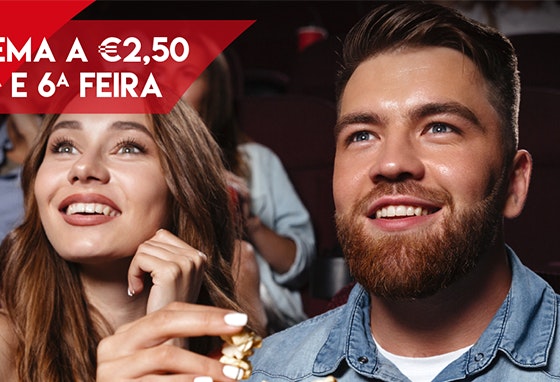 Cinema a 2,5€: agarre já o seu bilhete!