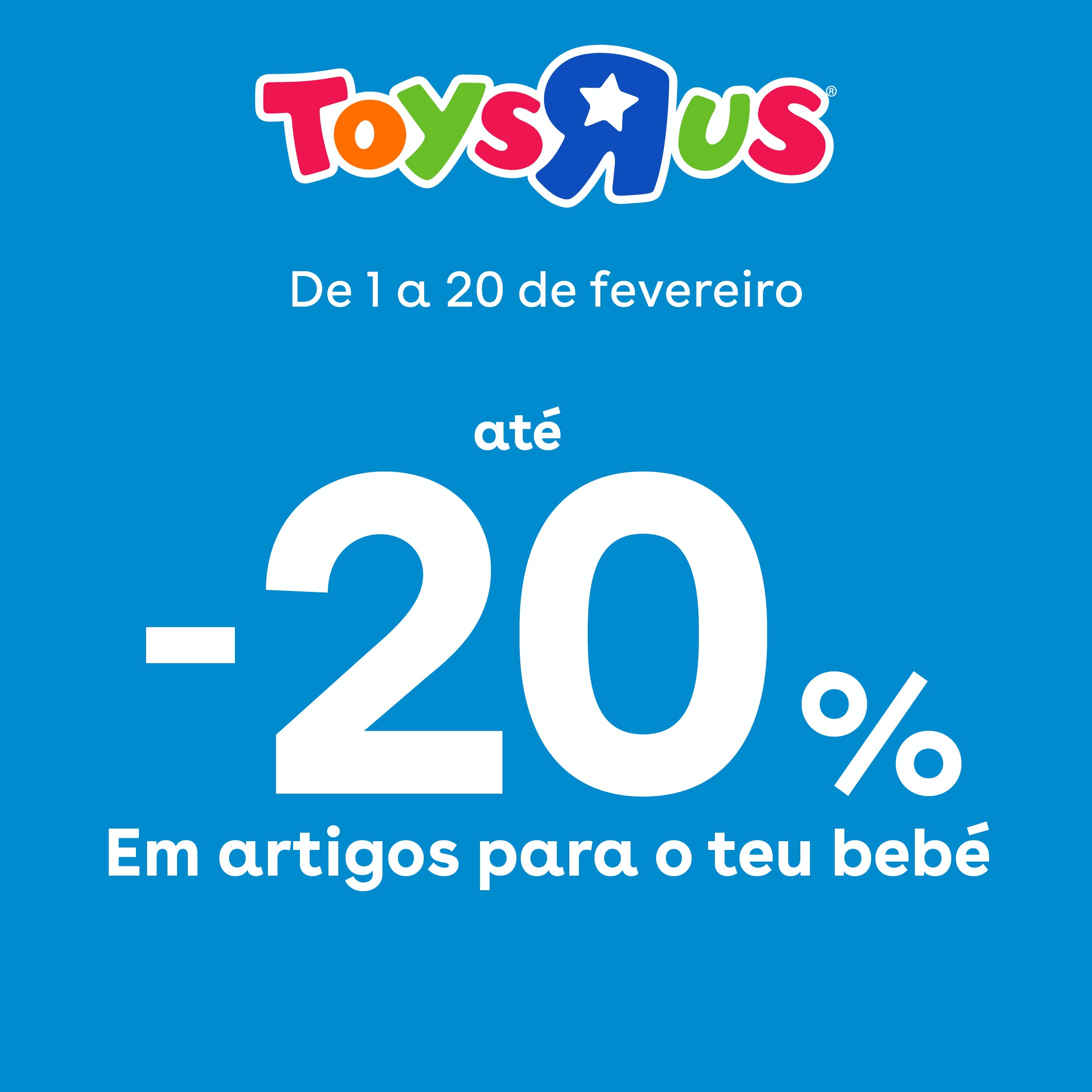 20% de desconto em artigos para bebé