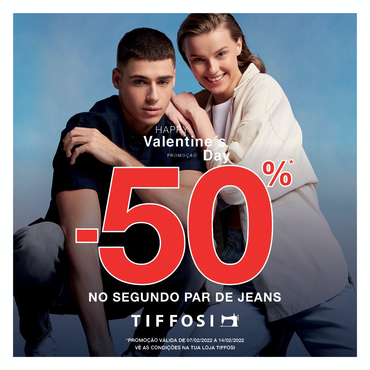 50% DE DESCONTO NO SEGUNDO PAR DE JEANS