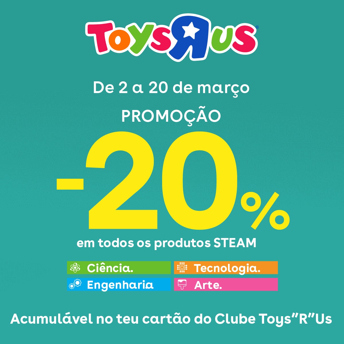 Promoção -20% em todos os produtos STEAM