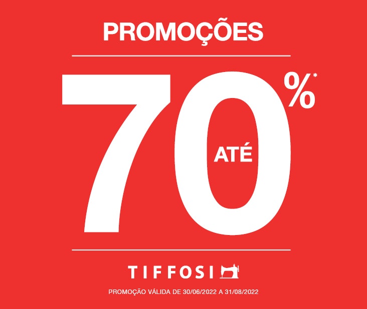 PROMOÇÕES TIFFOSI COM DESCONTOS ATÉ -70%.