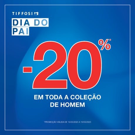 Dia do pai – 20% desconto na colecção de Homem