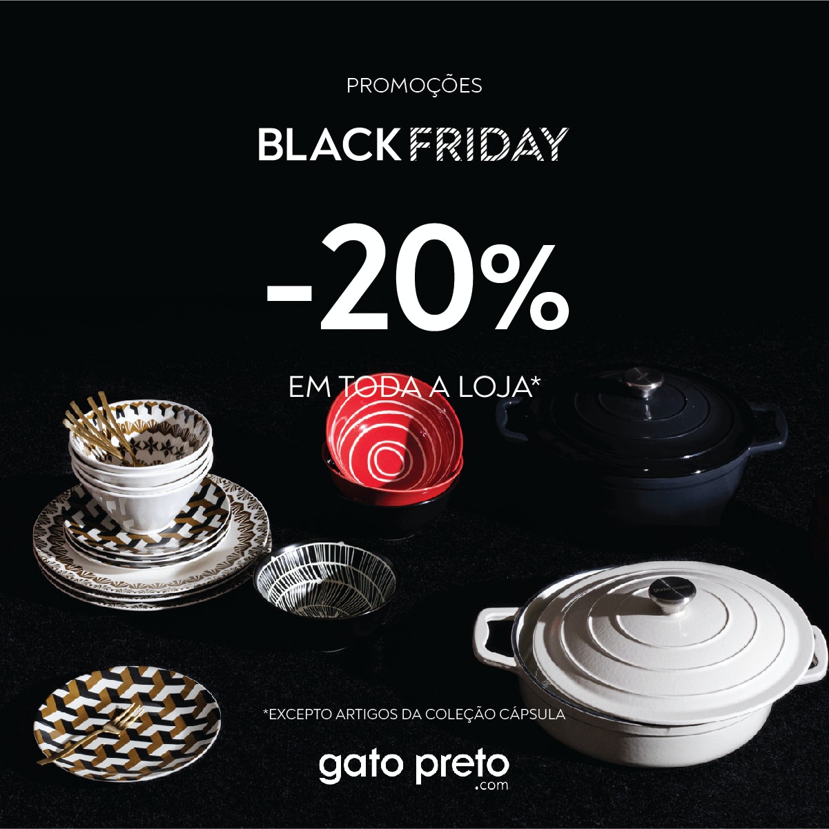 Black Friday: 20% desconto em toda a loja!