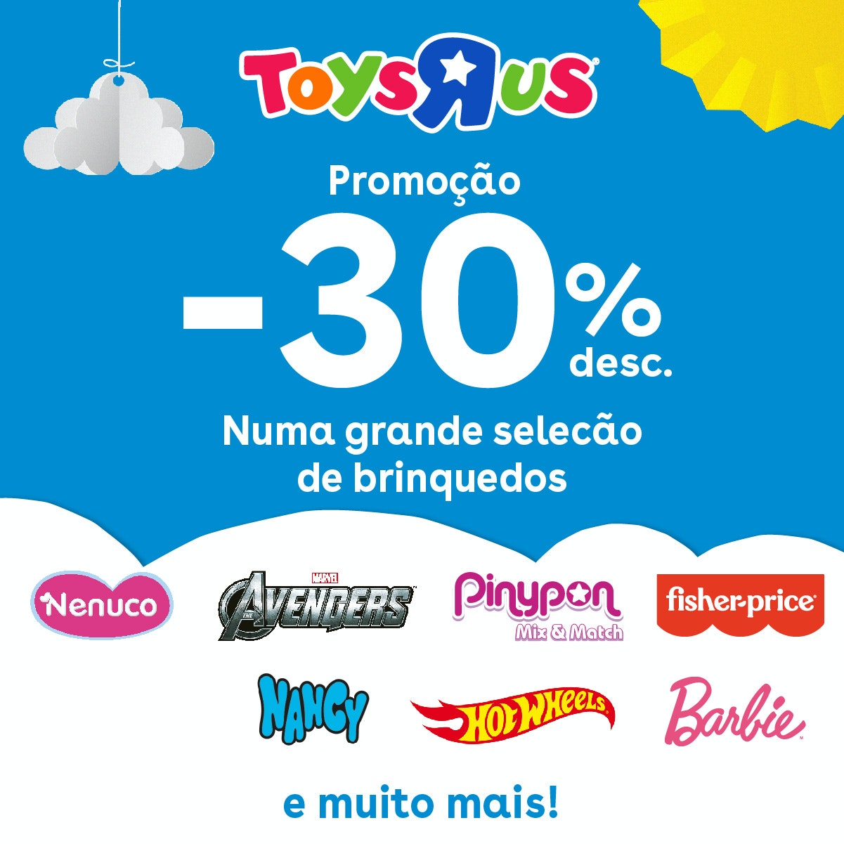 30% de desconto no novo Catálogo da Toys R Us Portugal