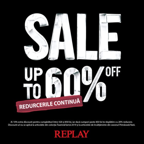 REPLAY SALE UP TO -60 600x600px